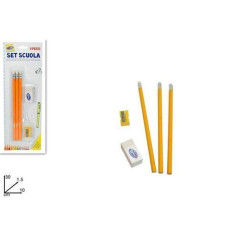 INGROSSO CARTOLERIA SET SCUOLA 5PZ IN BLISTER 8034048212585 INGROSSO MATITE MINE TEMPERINI MATITE DA DISEGNO