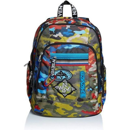 INGROSSO CARTOLERIA ZAINO ADV.SPEAK.WIR.SEVEN ADVENTURE CAMO 8011410467330 INGROSSO BORSE E ZAINI SCUOLA