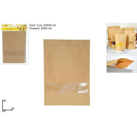 INGROSSO SACCHETTI IN CARTA C/CHIUSURA PRESSIONE 8034048446430 INGROSSO ARITCOLI PER CONFEZIONI SACCHETTI E SHOPPER REGALO