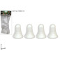CAMPANE POLIST. cm.7 PZ.4 EAN 8033113220463 INGROSSO ARTICOLI DECORAZIONI NATALIZIE