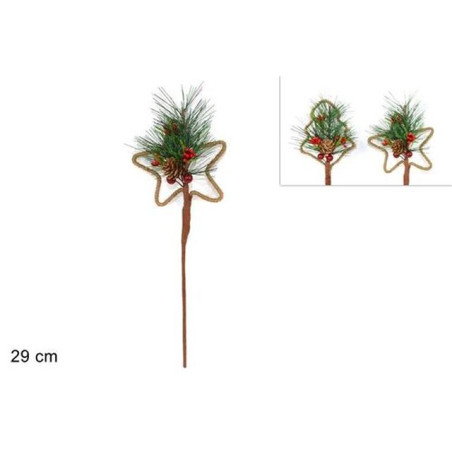 INGROSSO ARTICOLI NATALIZI STELO RAMETTO PIGNE E BACCHE 2ASS 8033113594250 INGROSSO DECORAZIONI NATALIZIE