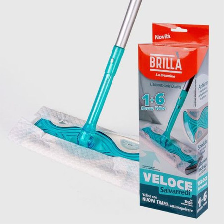 INGROSSO CASALINGHI ATTREZZO PAVIMENTO VELOCE C/6 PANNI 8000061062100 INGROSSO PRODOTTI PULIZIA ACCESSORI PULIZIA