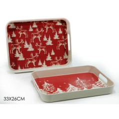 INGROSSO ARTICOLI NATALIZI VASSOIO 33X26CM BAMBOO 2ASS 8015361255039 INGROSSO ACCESSORI NATALIZI PER LA TAVOLA