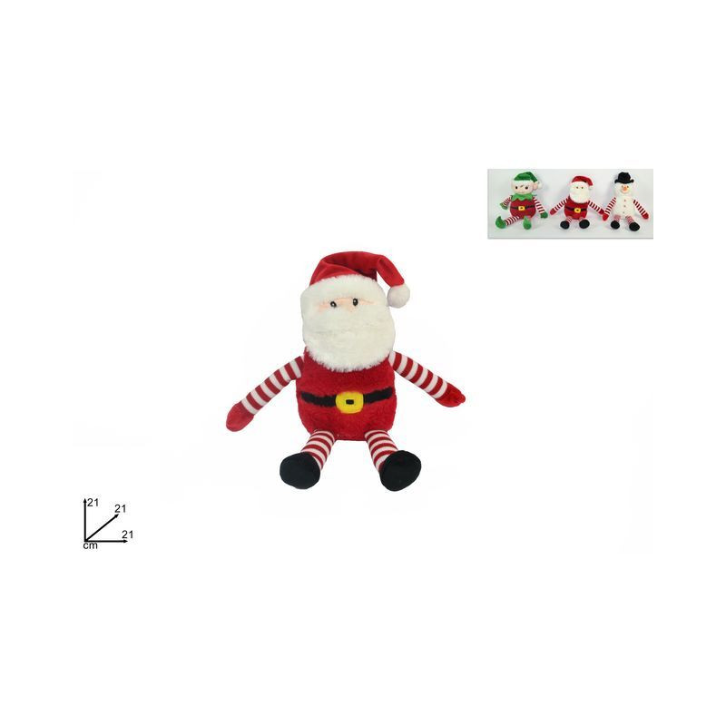 PELUCHE SOGG. NATALIZIO CM.21 3ASS EAN 8033113984419 INGROSSO PUPAZZI E GNOMI NATALIZI