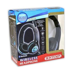 INGROSSO STRUMENTI MUSICALI WIRELESS LED HEADPHONES 48 3001 0047663366043 INGROSSO GIOCHI STRUMENTI MUSICA