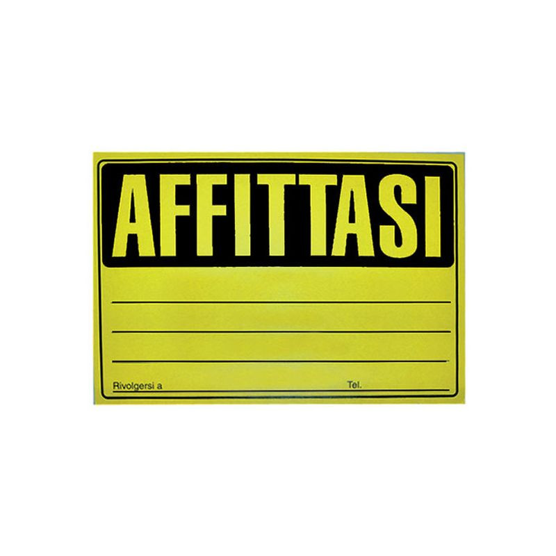 CARTELLO AFFITTASI C.25 EAN 8033593019465 INGROSSO ACCESSORI UFFICIO