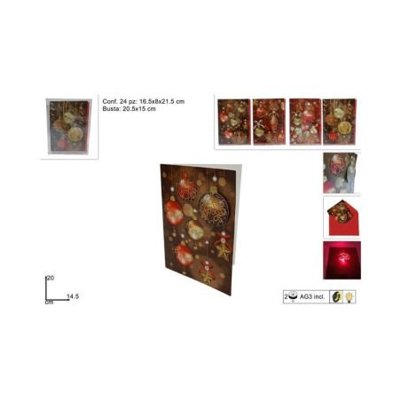 INGROSSO BIGLIETTO AUGURI NATALIZIO 14.5 X 20 CM 8053482165356 INGROSSO ARTICOLI NATALE BIGLIETTI NATALIZI