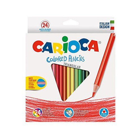 INGROSSO CARTOLERIA CARIOCA MATITE COLORATE TRIA 8003511425166 INGROSSO PENNARELLI MATITE COLORATE TEMPERE