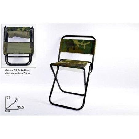 INGROSSO ARTICOLI MARE SEDIA CAMPEGGIO PIEGHEVOLE MILITARE 8034048261699 INGROSSO ARTICOLI ESTIVI SDRAIO E LETTINI MARE