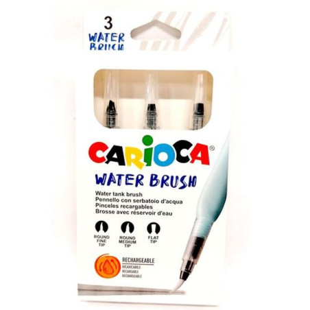 CARIOCA REFILLABLE BRUSH BLISTER 3 PZ. EAN 8003511431709 INGROSSO PENNARELLI