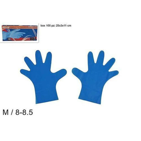 INGROSSO PROFUMERIA GUANTI MONOUSO TPE BOX 100PZ MIS.M BLU 8034048575697 INGROSSO ARTICOLI IGIENE E SALUTE