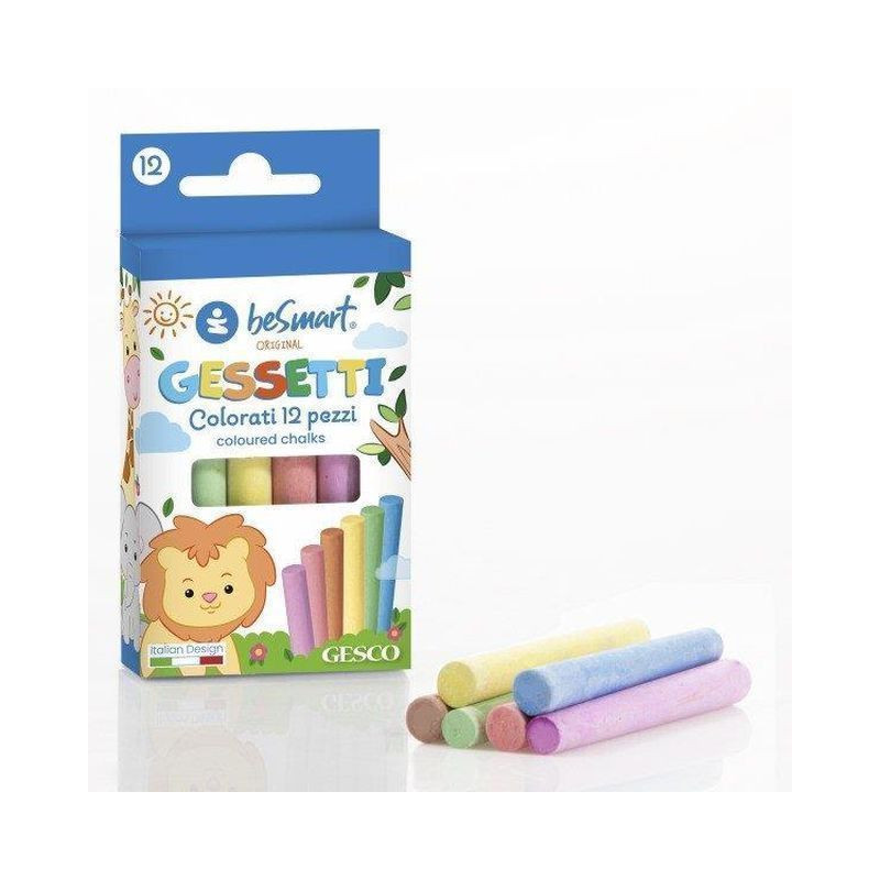 BOX 12 GESSETTI COLORATI COLORI' EAN 8023650105743 INGROSSO ACCESSORI UFFICIO