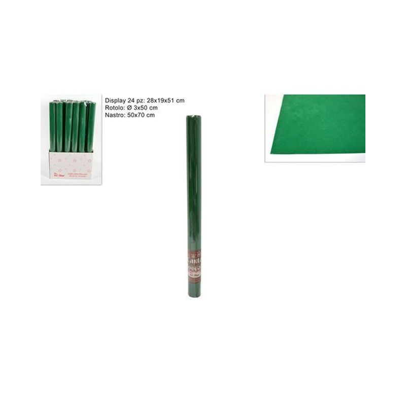 TAPPETO FLOCCATO VERDE 50X70CM. ART. LC EAN 8033113601927 INGROSSO ACCESSORI PER IL PRESEPE