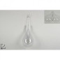 PALLA GOCCIA 18X8 TRASPARENTE DE2004 EAN 8053482104317 INGROSSO PALLINE DI NATALE E PUNTALI