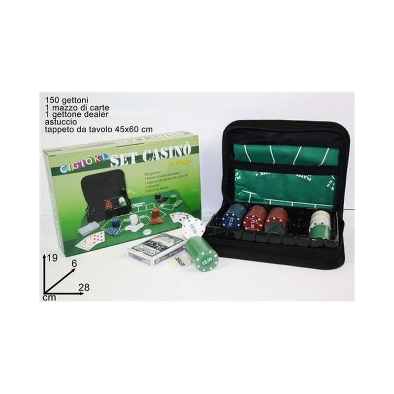 SET CASINO' PANNO CARTE 150 GETTONI EAN 8027501491030 INGROSSO GIOCHI DI SOCIETA SET CASINO' PANNO CARTE 150 GETTONI EAN 8027501491030 INGROSSO GIOCHI DI SOCIETA