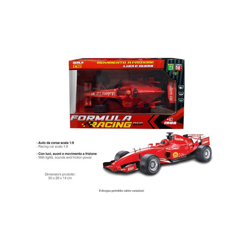 MACCHINA F1 SCALA 1:19 LUCI E SUONI EAN 8032780717382 INGROSSO MODELLINI AUTO