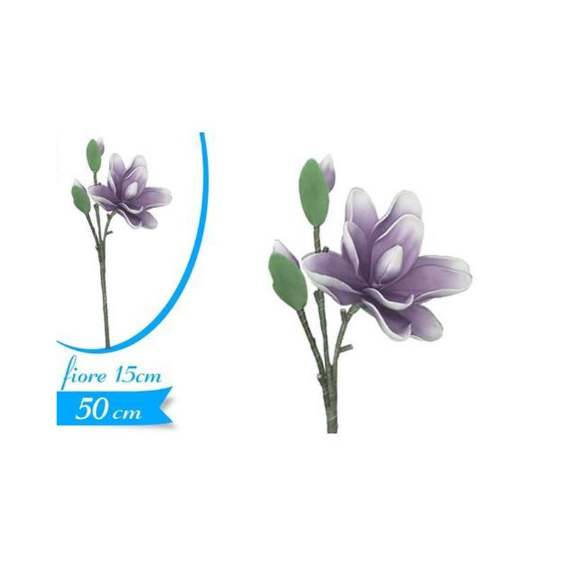 RAMO MAGNOLIA LILLA EAN 8055329245511 INGROSSO FIORI FINTI D'ARREDO RAMO MAGNOLIA LILLA EAN 8055329245511 INGROSSO FIORI FINTI D'ARREDO