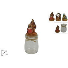 INGROSSO ARTICOLI NATALIZI BARATTOLO VETRO C/NATIVITA' 8053482159065 INGROSSO ACCESSORI NATALIZI PER LA TAVOLA