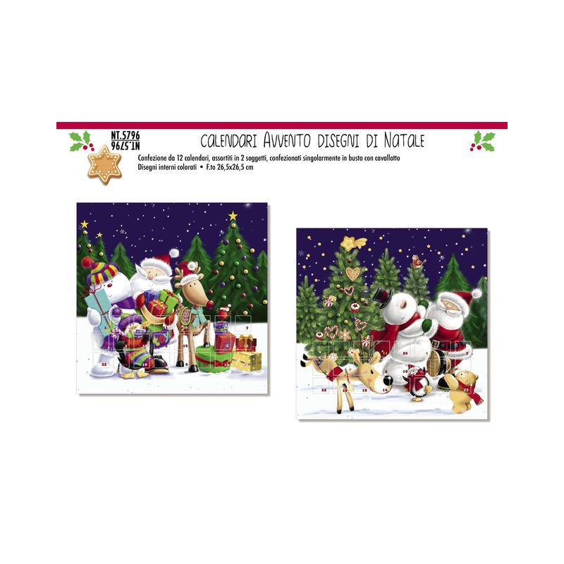 CALENDARI AVVENTO DISEGNI DI NATALE EAN 8001608357963 INGROSSO CALENDARI AVVENTO CALENDARI AVVENTO DISEGNI DI NATALE EAN 8001608357963 INGROSSO CALENDARI AVVENTO