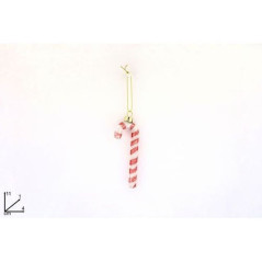 INGROSSO ARTICOLI NATALIZI BASTONCINO VETRO 11CM ROSSO/BIANCO 8053482095097 INGROSSO ADDOBBI ALBERO NATALE