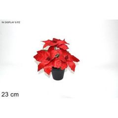 INGROSSO ARTICOLI NATALIZI STELLA DI NATALE C/VASO ROSSA 8053482076089 INGROSSO DECORAZIONI NATALIZIE