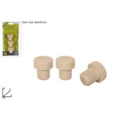 INGROSSO CASALINGHI SET 3 TAPPI SILICONE 8034048059449 INGROSSO ACCESSORI CUCINA ACCESSORI CUCINA