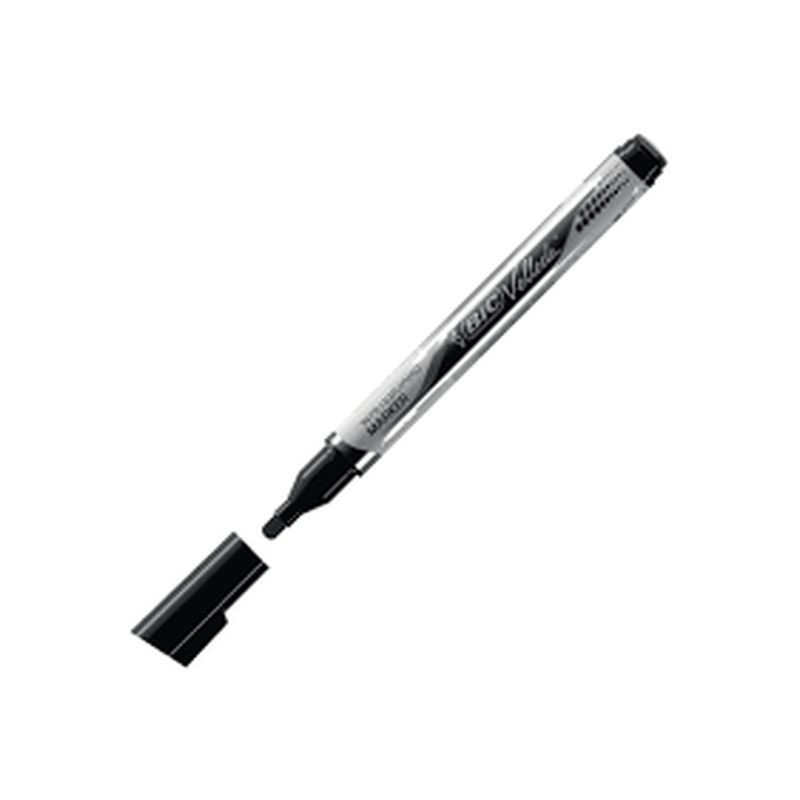 BIC VELLEDA PENNARELLO NERO C.12 EAN 3086123307131 INGROSSO PENNARELLI MARKER