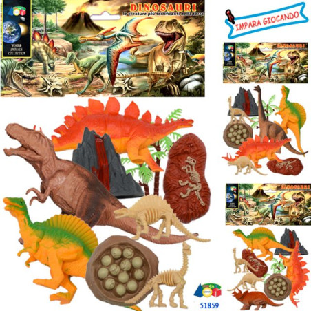 INGROSSO BUSTADINOSAURIC/VULCANO-OVET-SCHELET.ASS 8057438021697 INGROSSO BUSTE SOLDATINI E ANIMALI BUSTE ANIMALI GIOCATTOLO