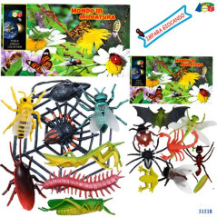 INGROSSO BUSTA INSETTI MONDO IN MINIATURA ASS. 8057438022328 INGROSSO BUSTE SOLDATINI E ANIMALI BUSTE ANIMALI GIOCATTOLO