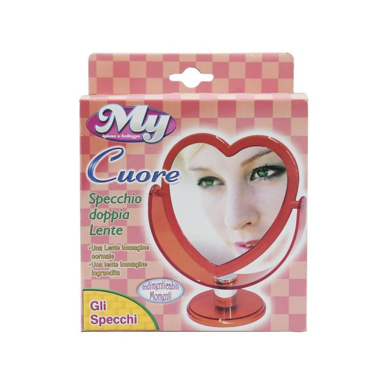 SPECCHIO CUORE DOPPIA LENTE EAN 8000061015212 INGROSSO ACCESSORI IGIENE