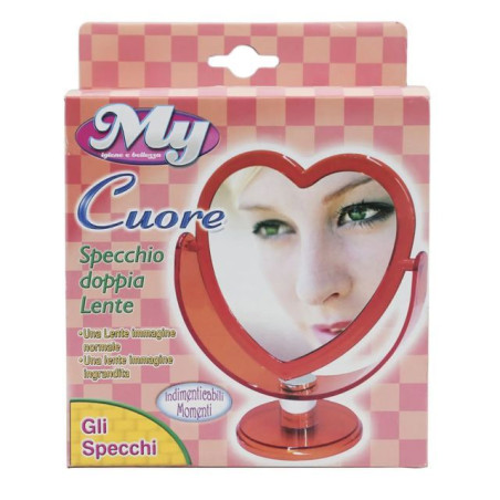 INGROSSO SPECCHIO CUORE DOPPIA LENTE 8000061015212 INGROSSO ARTICOLI IGIENE E SALUTE ACCESSORI IGIENE