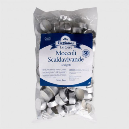 INGROSSO MOCCOLI SCALDAVIVANDE 50PZ 8000061048494 INGROSSO ARTICOLI PER CASA CANDELE PER LA CASA