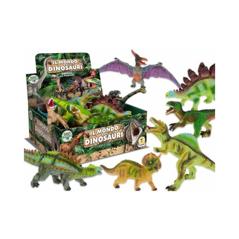 DINOSAURI SOFFICI CON FISCHIETTO EAN 8017967671343 INGROSSO GIOCHI DA EDICOLA