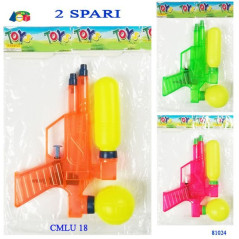 INGROSSO ARTICOLI MARE PISTOLA ACQUA 1 SERBATOIO 2 SPARI 8034094806240 INGROSSO ARTICOLI ESTIVI PISTOLE ACQUA E SPRUZZATORI