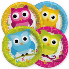 INGROSSO FESTA E PARTY PIATTI CM.18 PZ.8 GUFETTI 8020834605440 INGROSSO ARTICOLI PER FESTE PIATTI PER PARTY