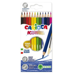 INGROSSO CARTOLERIA CARIOCA ACQUARELL 24PZ MATITE 8003511428570 INGROSSO PENNARELLI MATITE COLORATE TEMPERE