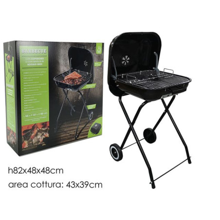 INGROSSO ARTICOLI MARE BARBECUE QUADRATO RICHIUDIBILE 48X48 CM 8015361385330 INGROSSO ARTICOLI ESTIVI