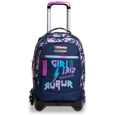 INGROSSO CARTOLERIA TROLLEY JACK-3WD SEVEN DRAWINGPIN GIRL 8011410734937 INGROSSO BORSE E ZAINI SCUOLA