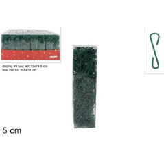 INGROSSO ARTICOLI NATALIZI GANCI 5 CM 250PZ IN BOX PVC 8033113708596 INGROSSO ADDOBBI ALBERO NATALE PALLINE DI NATALE E PUNTALI