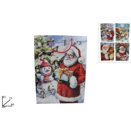 INGROSSO ARTICOLI NATALIZI BUSTA REGALO BABBO NAT CLAS. 61X17 4ASS 8033113625251 INGROSSO ARTICOLI NATALIZI PER CONFEZIONI