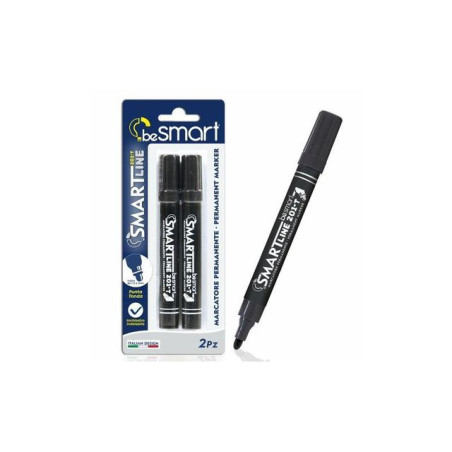 INGROSSO CARTOLERIA MARCATORI PUNTA TONDA NERA BL.2PZ 8023650025430 INGROSSO PENNE REFIL MARCATORI EVIDENZIATORI