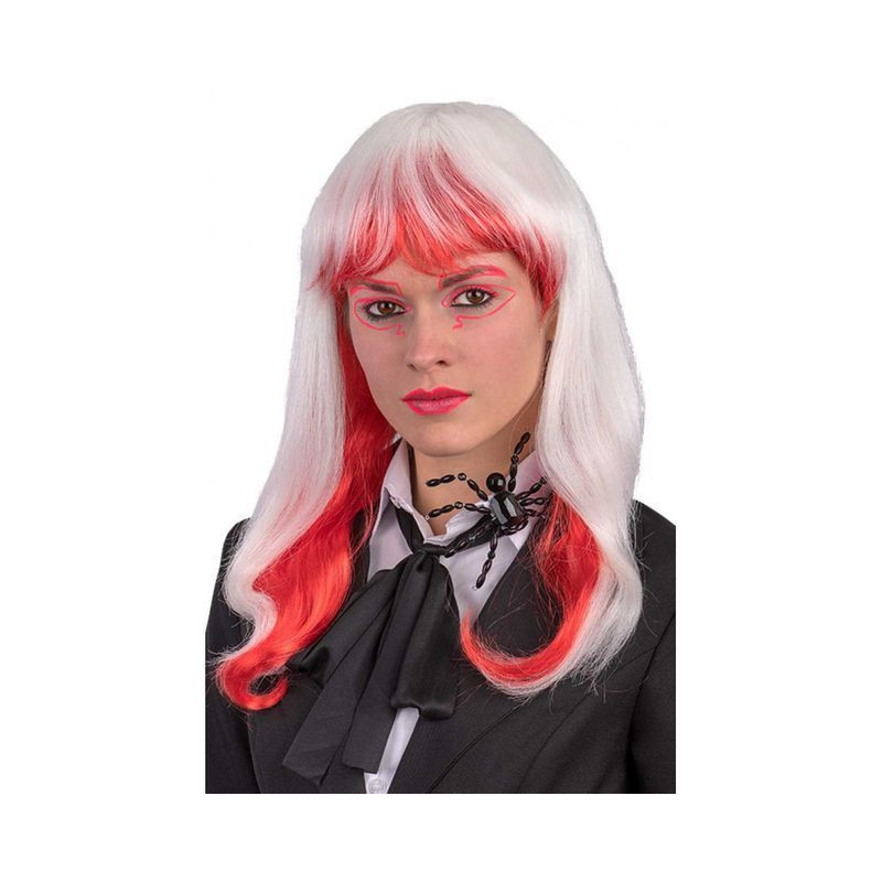 PARRUCCA LUNGA MOSSA BIANCA ROSSA EAN 8004761024253 INGROSSO DECORAZIONI HALLOWEEN PARRUCCA LUNGA MOSSA BIANCA ROSSA EAN 8004761024253 INGROSSO DECORAZIONI HALLOWEEN
