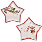 PIATTO STELLA CM.30 CHARME NATALE EAN 8056039378506 INGROSSO PIATTI NATALIZI