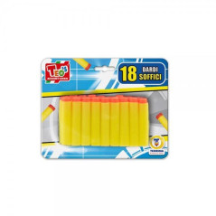 INGROSSO GIOCATTOLI PROIETTILI SOFT RICARICA 18PZ 8017967664321 INGROSSO ARMI GIOCATTOLO MUNIZIONI PER PISTOLA GIOCATTOLO