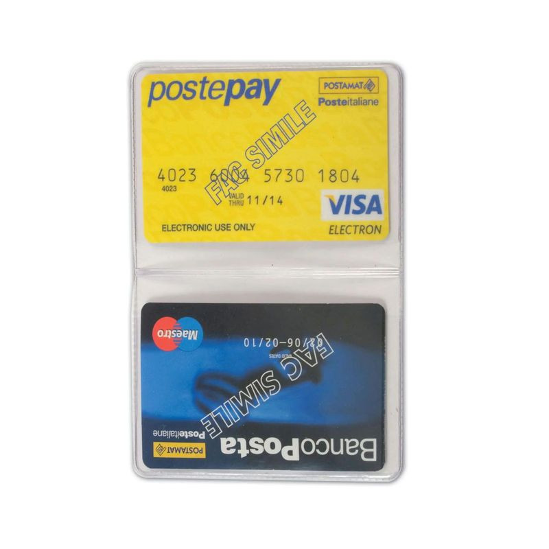 BICARD P/CARD 2 SPAZI (50) EAN 8015915008906 INGROSSO PORTA DOCUMENTI TASCABILI