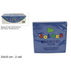 INGROSSO FESTA E PARTY TOVAGLIOLI 2 V. PZ.20 33X33CM BLU SCURO 8034048471364 INGROSSO ARTICOLI FESTE
