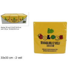 INGROSSO FESTA E PARTY TOVAGLIOLI 2 V. PZ.20 33X33CM GIALLO 8034048471401 INGROSSO ARTICOLI FESTE TOVAGLIOLI PER PARTY