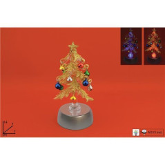 INGROSSO ARTICOLI NATALIZI ALBERO VETRO 14CM C/LUCE YQV6421/5 8053482132044 INGROSSO DECORAZIONI NATALIZIE