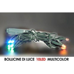 INGROSSO ARTICOLI NATALIZI BOLLICINE DI LUCE LED 10PZ MULTICOL 8015361889661 INGROSSO ARTICOLI NATALE