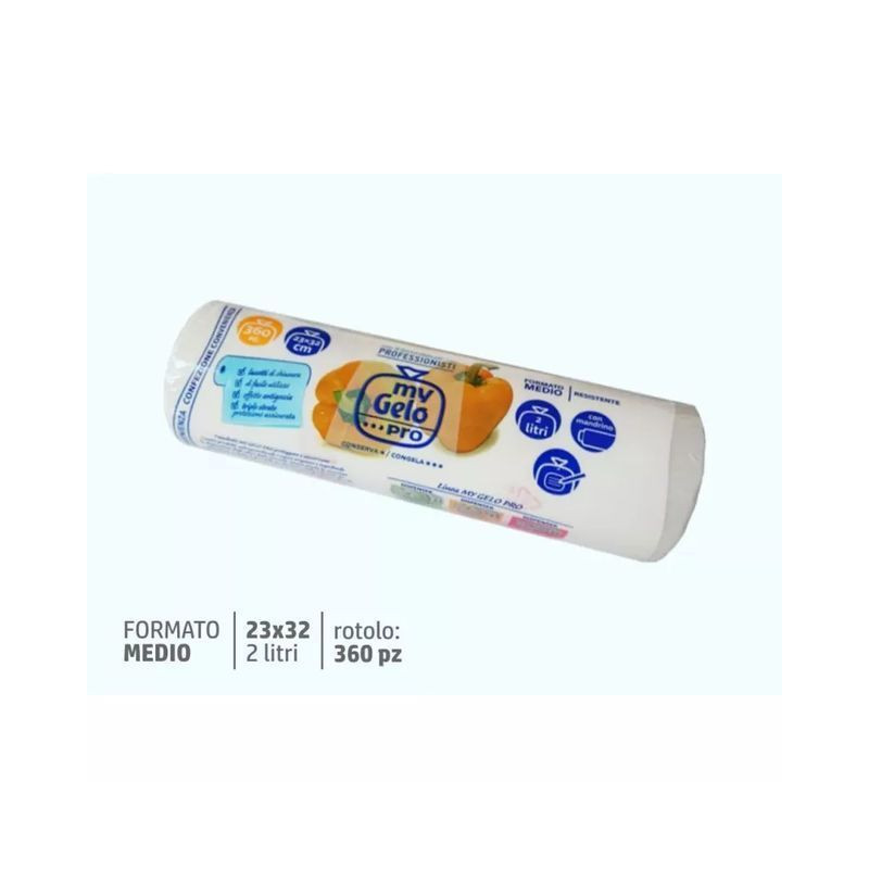 ROTOLO SACCHETTI FREEZER 28X40 70PZ EAN 8057502402087 INGROSSO CONTENITORI PER ALIMENTI